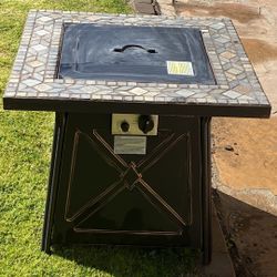 Outdoor Propane Fireplace , Used Twice In Great Condition