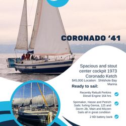 Coronado ‘41 Sailboat 