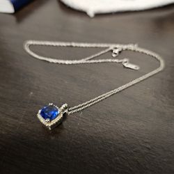 Sapphire Pendant Necklace
