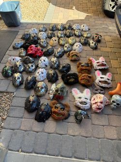 Halloween Mask Lot Huge Lot