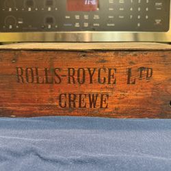 Antique 1920 To 1930 Rolls-Royce Tool Stores Box From The Crewe Factory