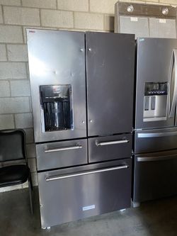KitchenAid 5 doors black stainless