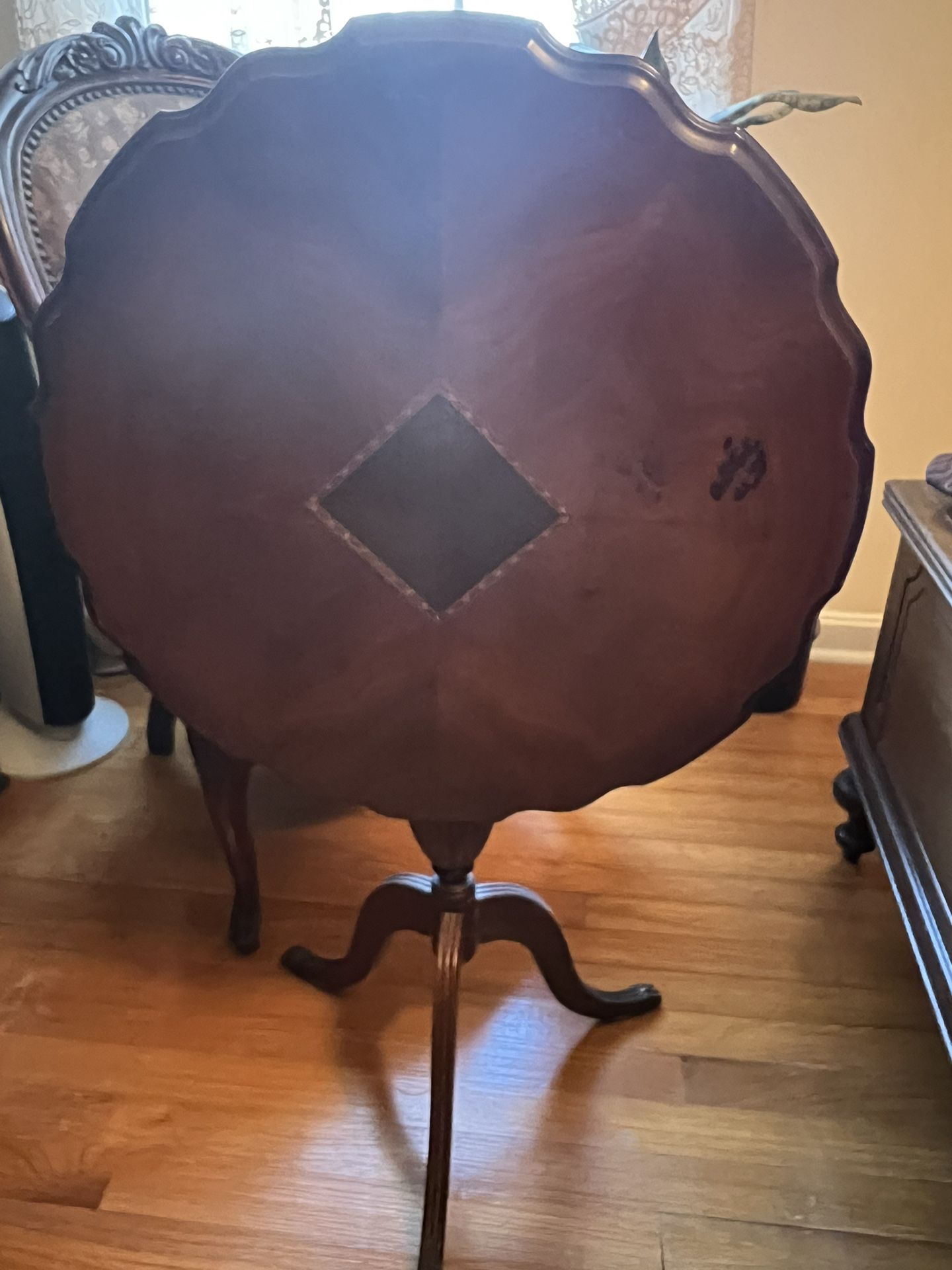 Vintage Mahogany in-laid Tilt-Top Table