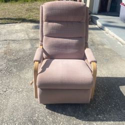 Rose colored La-Z-Boy recliner