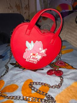 Care Bears Heart-Shaped Red Crossbody Bag