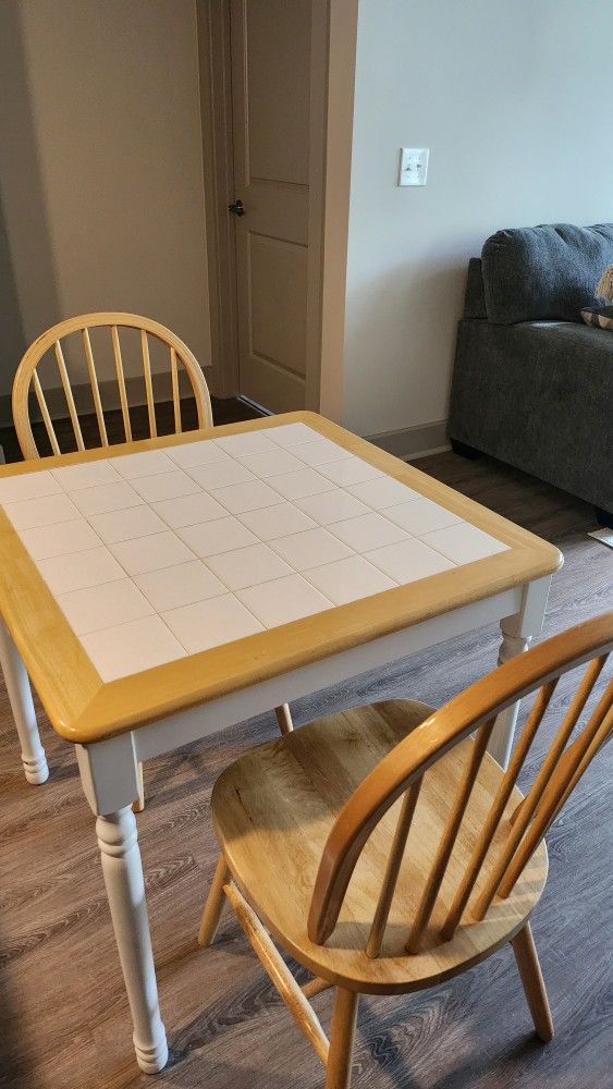 Dining Table With Two Chairs