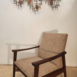 Mid Century Mahogany Armchair 