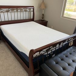 Queen Bed Frame In Cherry 