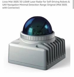 Livox Mid-360S 3D LiDAR Laser Radar for Self-Driving Robots & UAV Navigation Minimal Detection Range Original (Mid 360S with Connector)