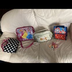 Kids Assorted Bags,purses,lunch tote ,backpacks