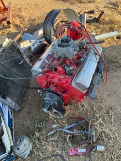 283 CUBIC v8 engine and transmission