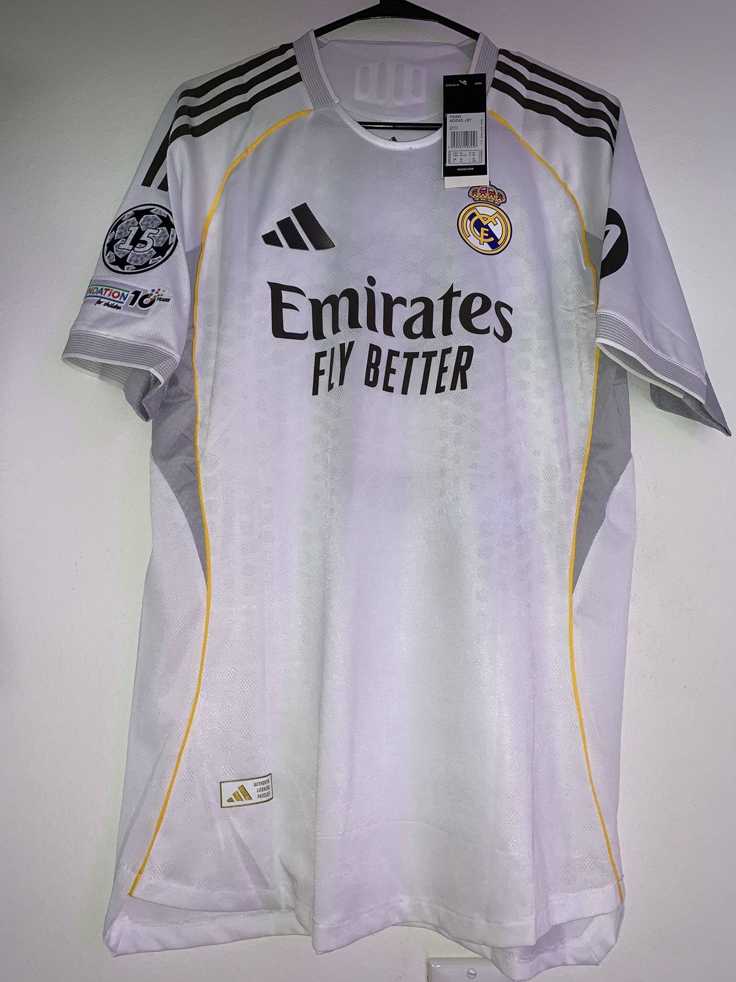 Kylian Mbappe 9 Real Madrid Authentic Jersey