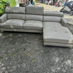 L Shape Beige Sofa $85