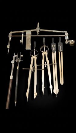 Vintage Professional Drafting Instrument Set - German Made