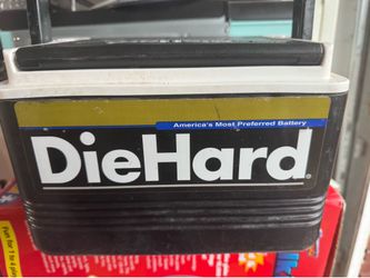 vintage Igloo branded DieHard battery-shaped 6-pack cooler, designed to look like a car battery.