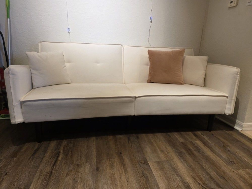 White Futon Couch
