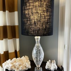 Vintage Cut Glass Lamp