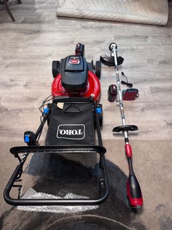 IMMEDIATELY AVAILABLE BRAND NEW TORO RECYCLER 60 V MAX 21 INCH CORDLESS SELF-PROPELLED LAWNMOWER 5Ah AND FLEX FORCE 60 V MAX 16 INCHES STRAIGHT SHAFT 