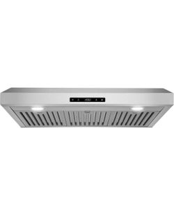 #4978L-COSMO COS-KS6U30 30 in. Haven Collection 500 CFM Ducted Under Cabinet Range Hood, Touch Controls, LED Lights, Stainless Steel
