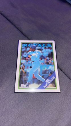 ROYALS BO JACKSON TOPPS BASEBALL CARD 1986