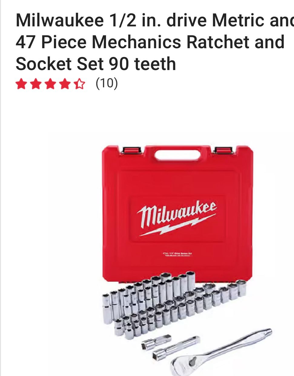 Milwaukee Mechanic Socket Set