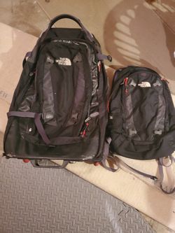 North face travel luggage - converts to backpack