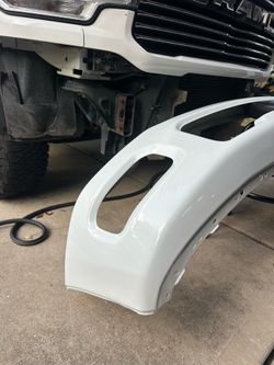2500 ram bumper white
