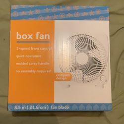 Box Fan Compact Design