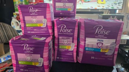 Poise pads and liners