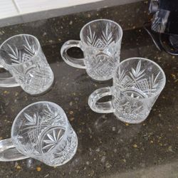 Waterford Crystal Mugs (4)