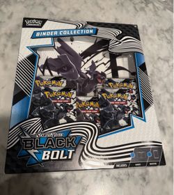 Pokemon TCG Scarlet & Violet 10.5 Black Bolt Binder Collection Box -NEW SEALED