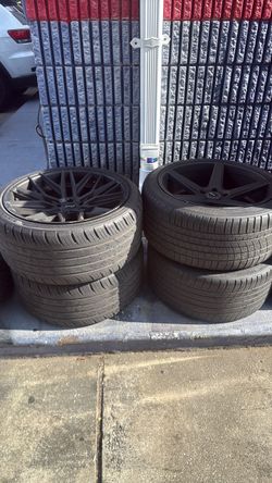 Tires and wheels   2.  -285/35/20.       2.    285/30/20