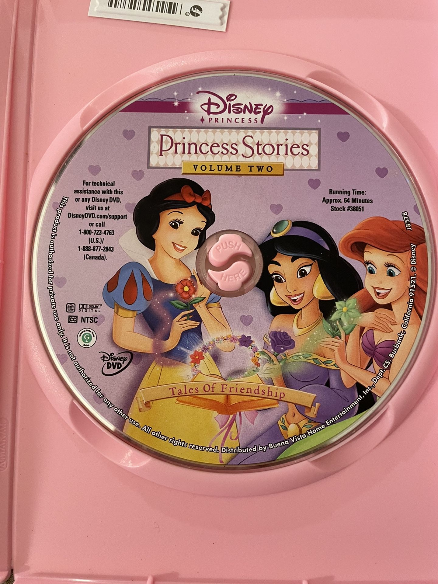 Disney's PRINCESS STORIES VOLUME 2: TALES OF FRIENDSHIP (DVD) for