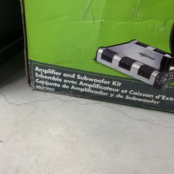 Offers Ok. Insignia NS-P2000 Bridgeable Car Audio Amplifier & 2 Subwoofers 