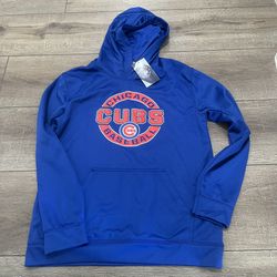 New Chicago Cubs Baseball MLB Hoodie Youth Boys XL 18/20 Blue  Cubbies Sweatshirt NWT
