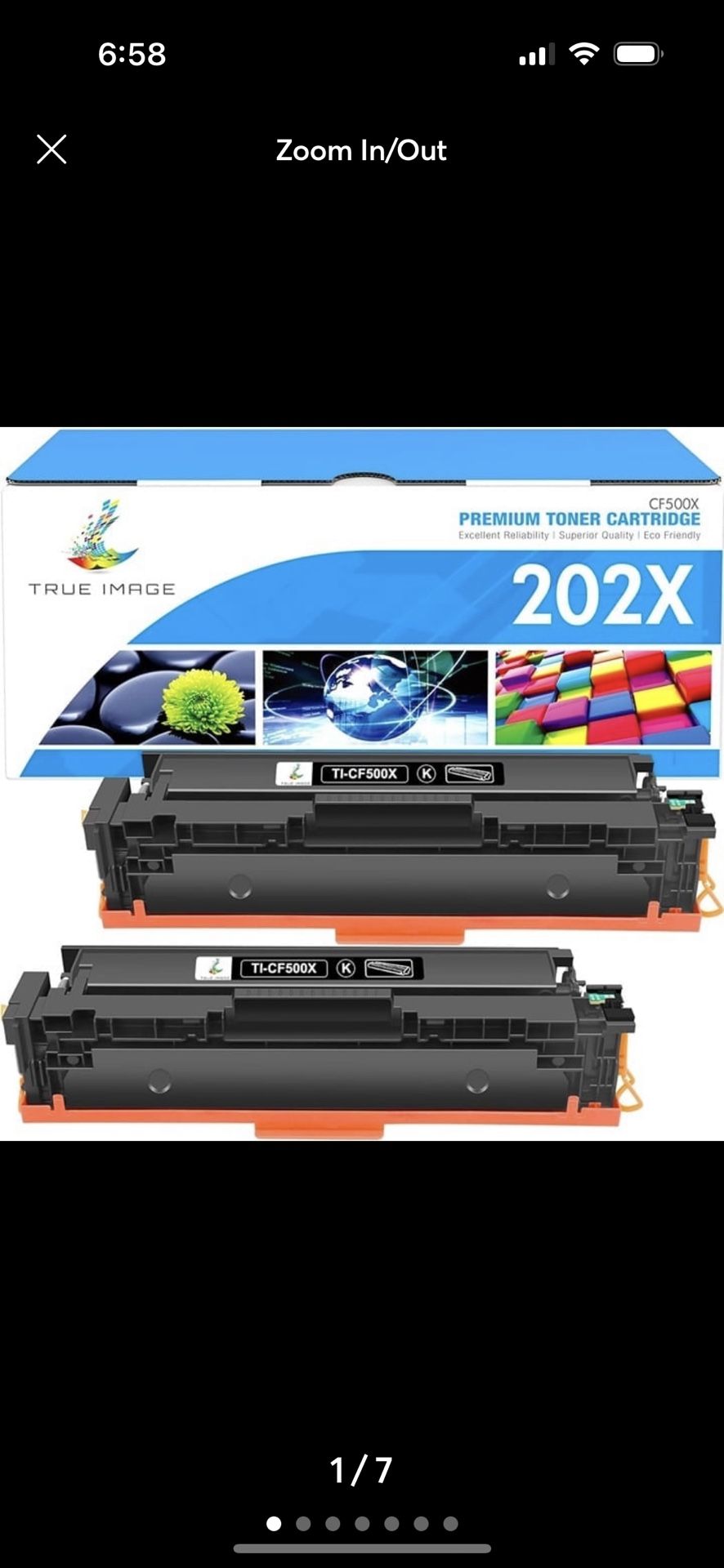 2 Packs CF500A CF500X 202X For HP 202A Toner LaserJet Pro M281fdw M281cdw M254dw