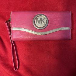 Michael Kors Woman's Wristlet Wallet Pink 