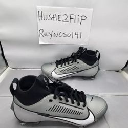 Nike Vapor Edge Pro 360 2 Football Cleats Grey Black White DA5456-002 Multiple sizes available. 8/ 9.5 / 11/ 12/14