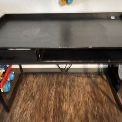 Desk With Charger Port