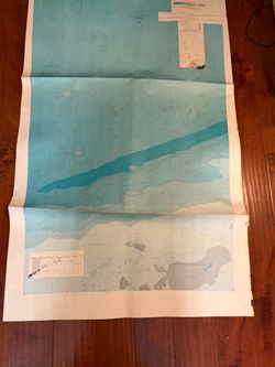 Vintage UNIMAK Alaska Aleutian Arc Bathymetric Map ESSA 36.5x58.5”