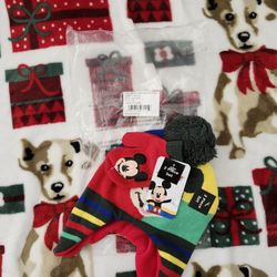 Mickey Mouse Beanie With Glove 