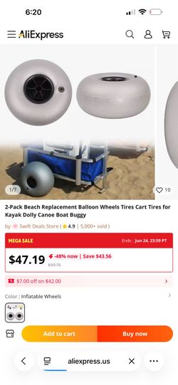 Ballon beach wheels