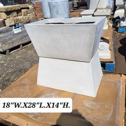 LIGHT WEIGHT CONCRETE PLANTER POT $220 EACH
