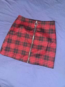 NWOT Small plaid mini skirt