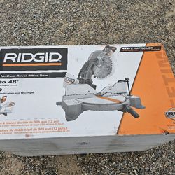RIDGID 15 Amp Corded 12 in. Dual Bevel Miter Saw with LED Cutline Indicator