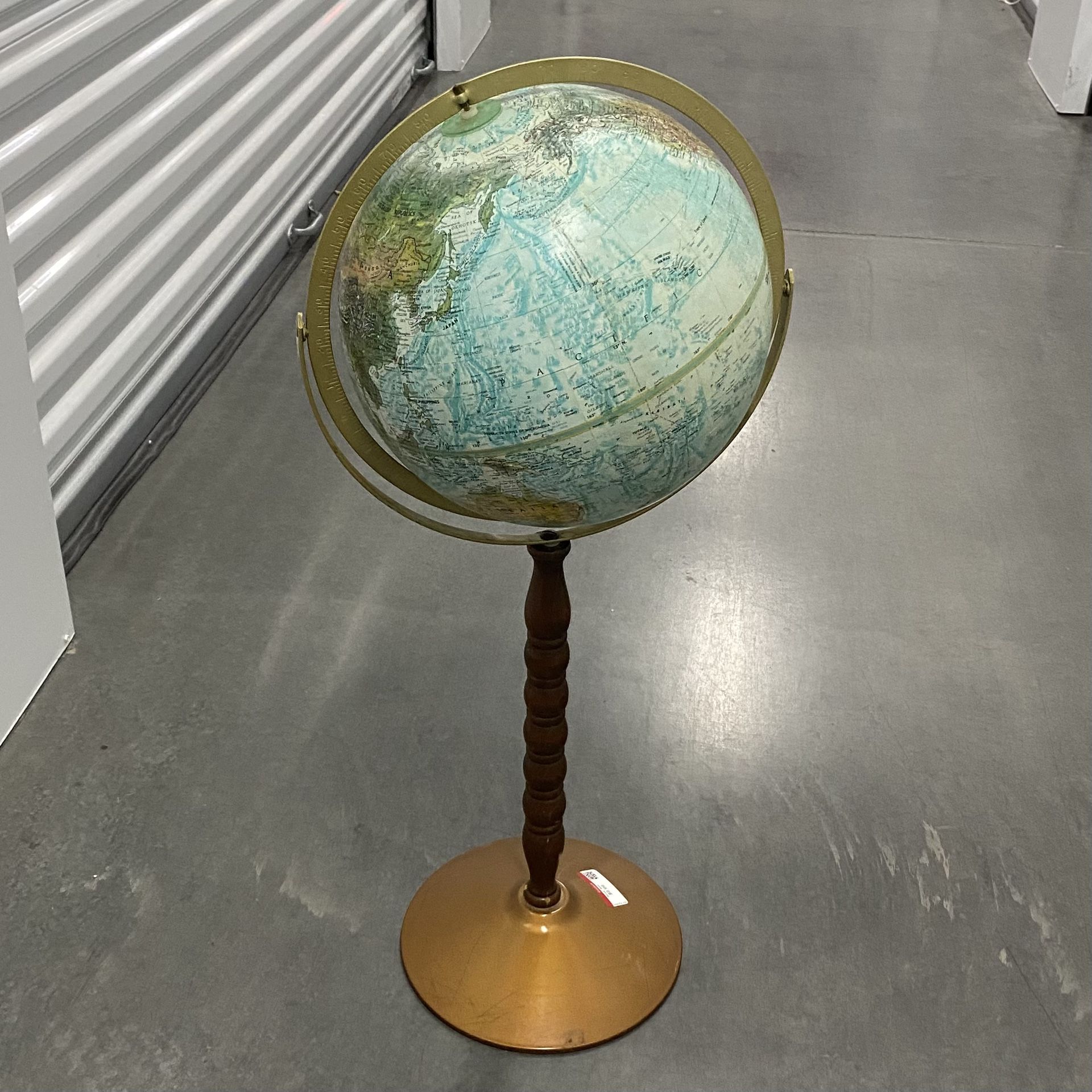 Vintage Replogle World Ocean Series Floor Standing 12” Globe MCM metal ...