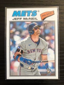 Jeff McNeil 2026 Topps Heritage Base Card #54