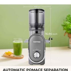 Chute(50oz Capacity), 300W Slow Masticating Juice Extractor