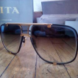 Dita Mach Five Limited Edition Gold Titanium Authentic Designer Sunglasses