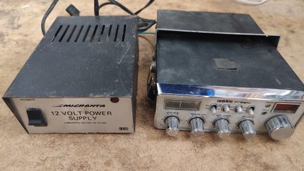 Uniden PC66XL CB And 12 Volts Power Supply